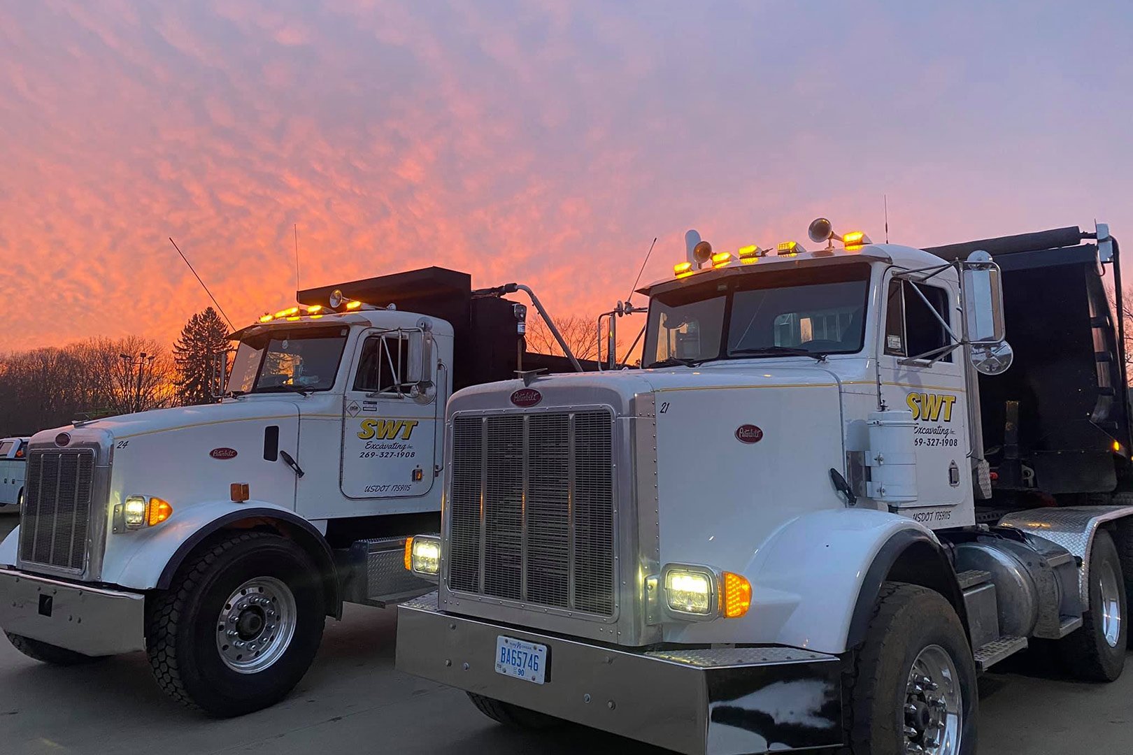 SWT Excavating fleet trucks